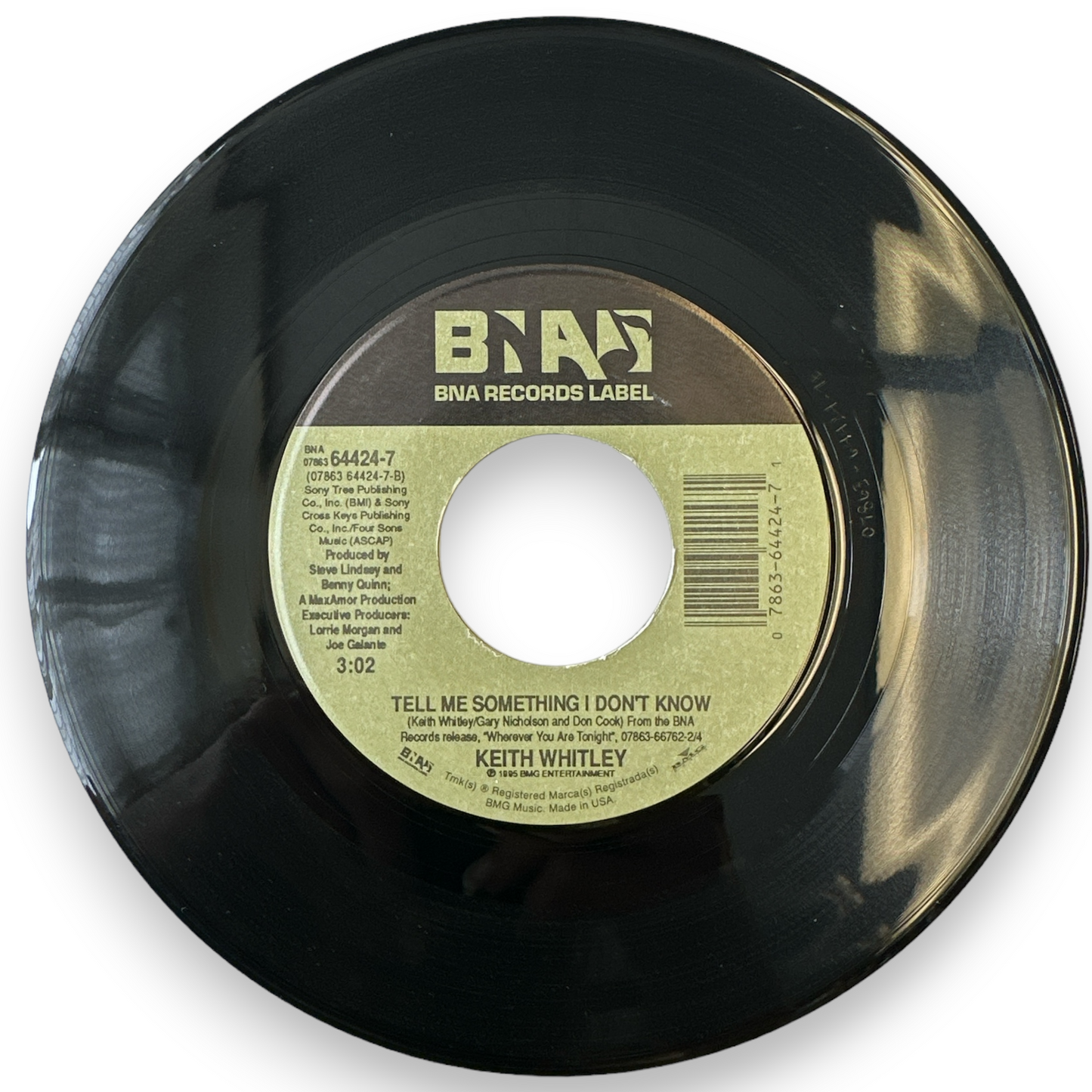 Keith Whitley – Wherever You Are Tonight B/W Tell Me Something I Don't Know 7" 45 rpm (New)