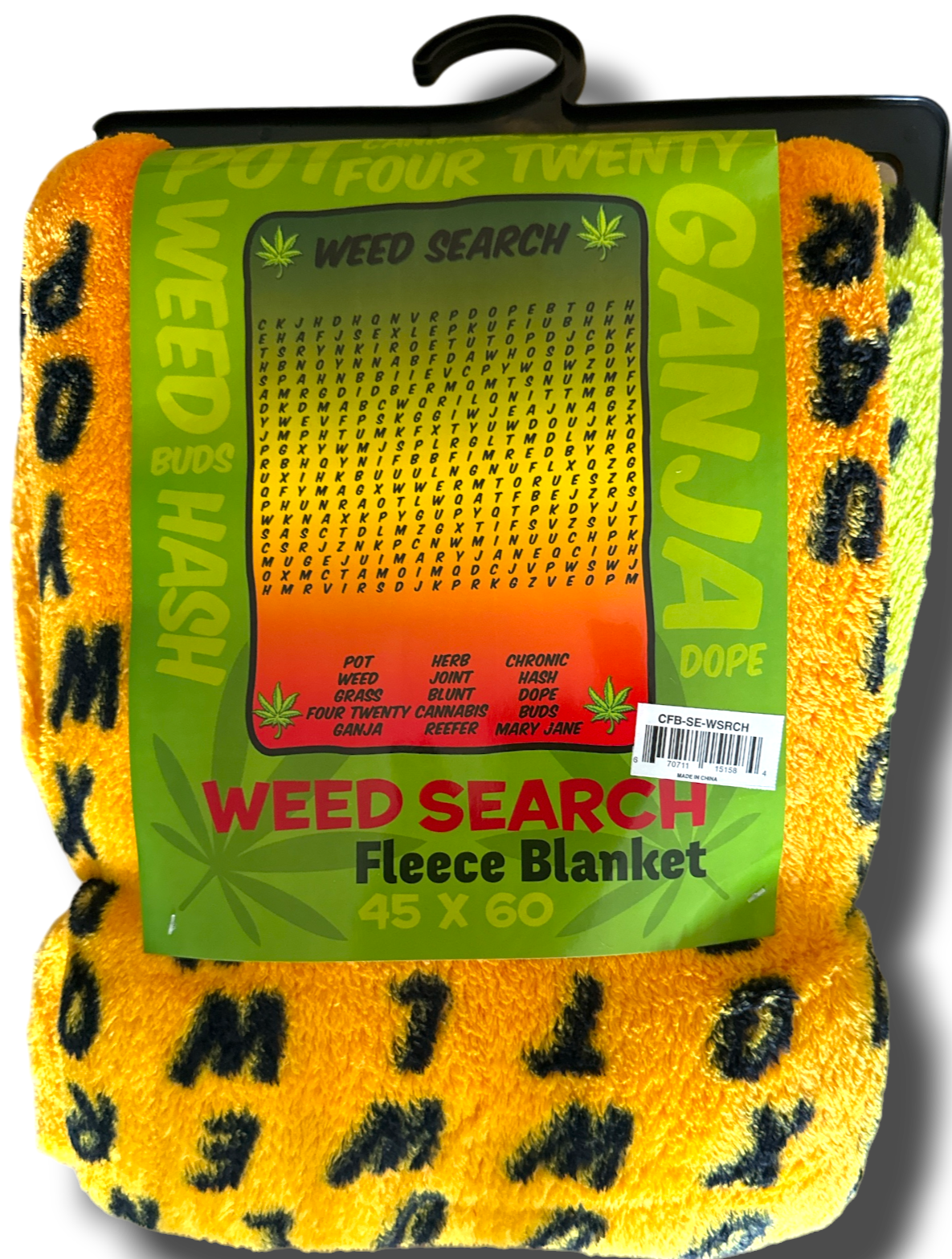 420 - Weed Word Search - Fleece Blanket Mary Jane Edition Super Soft