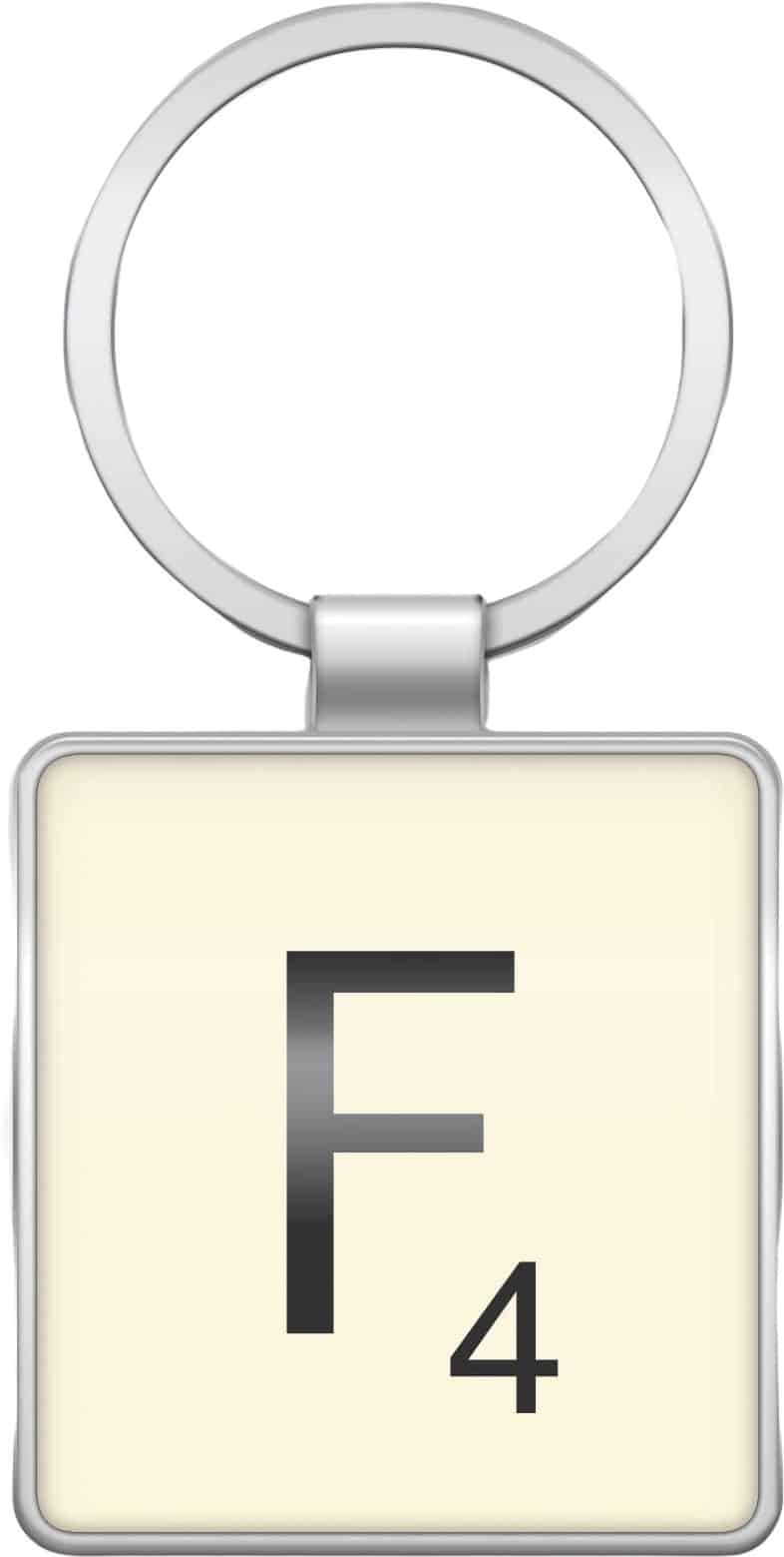 Scrabble - Keyring Letter F