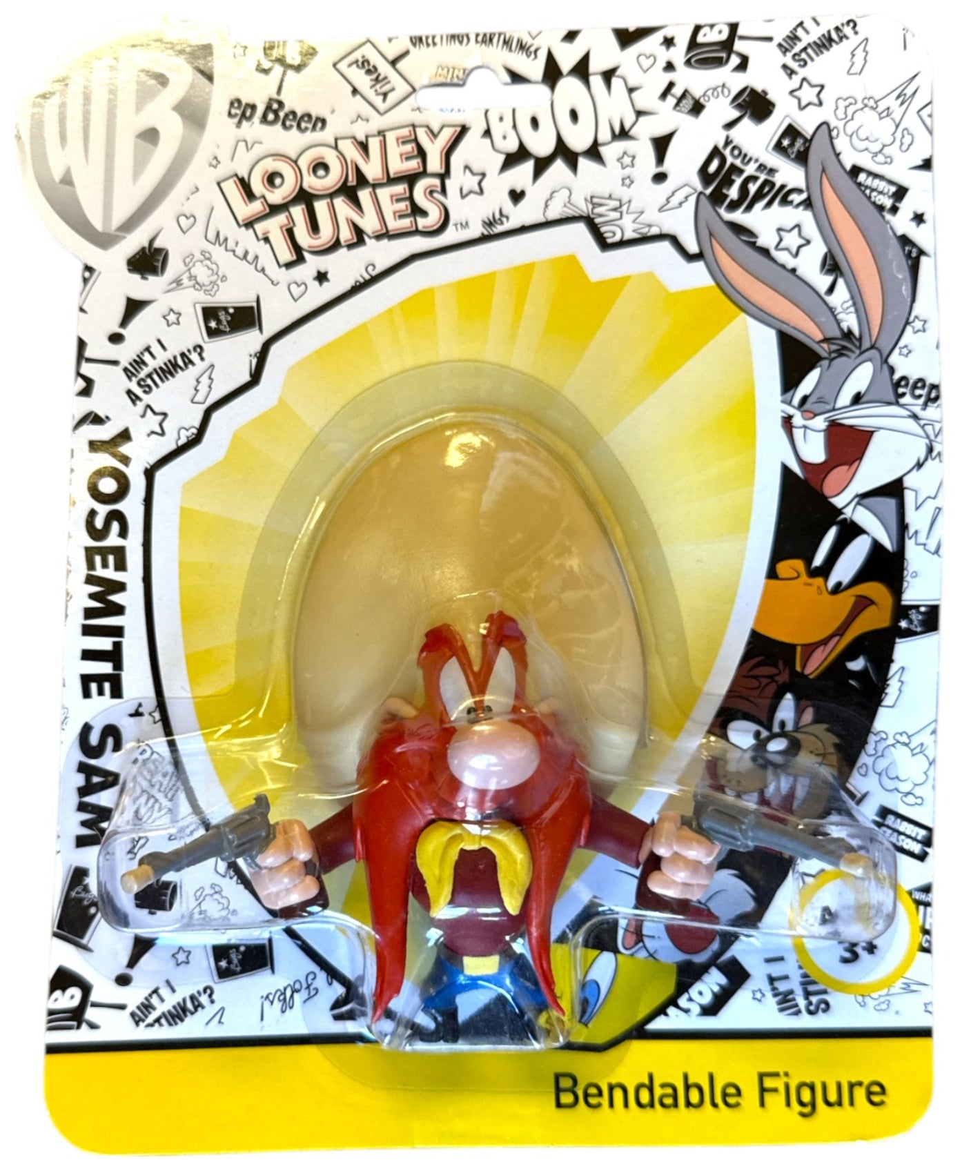 Yosemite Sam-Looney Tunes-Bendable Action Figure-4" (Very Rare) NEW