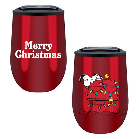 Peanuts - Snoopy Holiday 10 oz. Contour Stainless Steel Tumbler