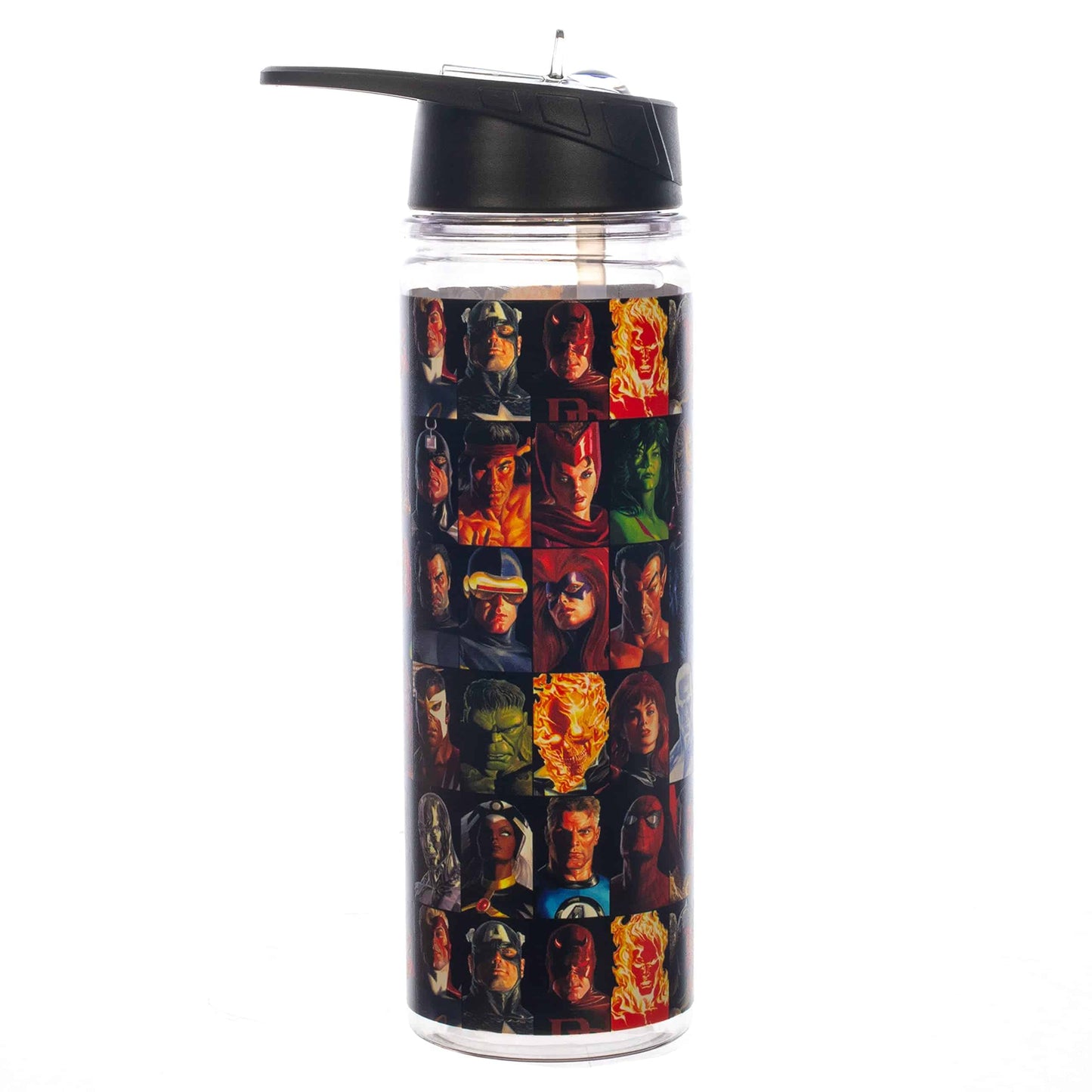 Marvel - Retro Character Collage 16 oz. UV Double-Wall Tritan Water Bottle