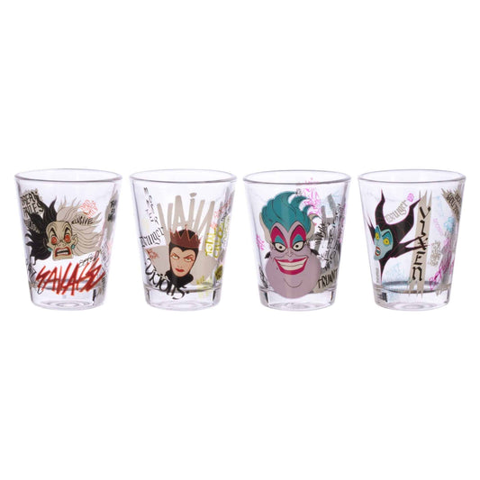Disney - Villains - 10 oz Glasses (Set of Four)