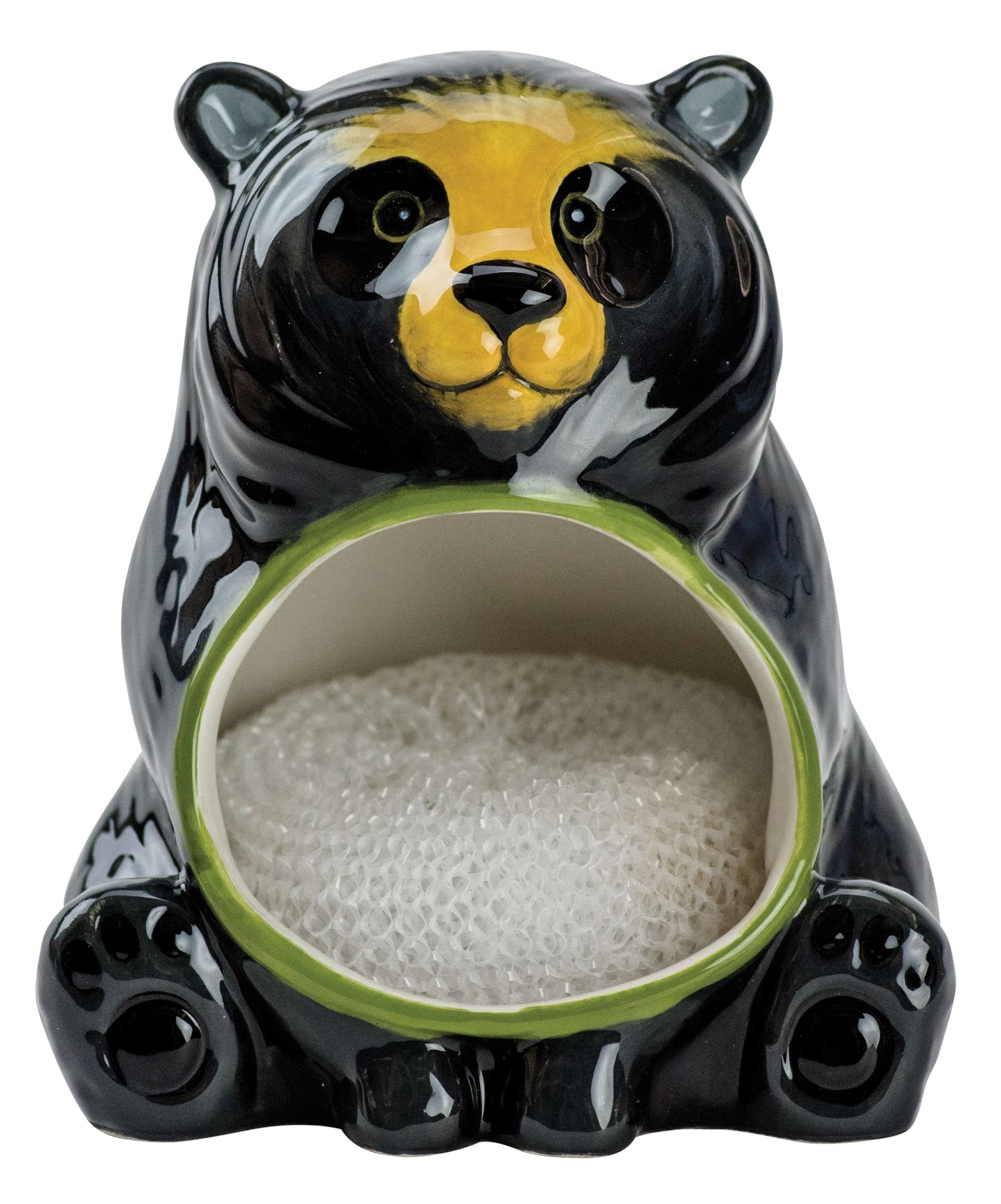 Black Bear - Ceramic Scrubby Holder