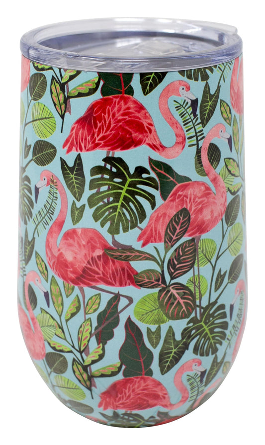 Flamingo - Stainless Steel 16 Oz Wine Goblet