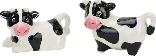 Cow - Salt & Pepper Shakers Udderly Fabulous  Handcrafted Ceramic Set