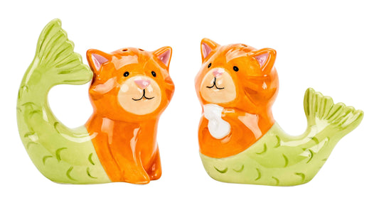 Boston Warehouse Tiger Purrr-Maid Salt and Pepper Shakers