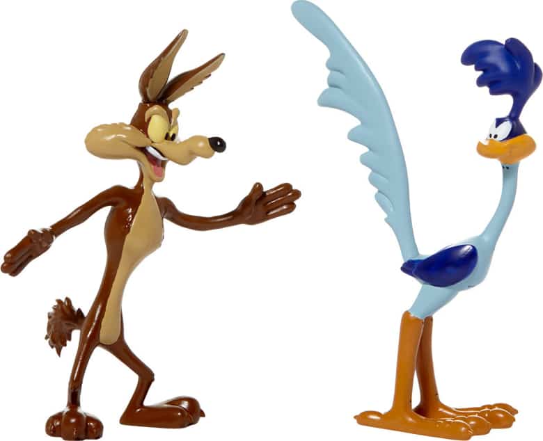 Looney Tunes - Road Runner and Wile E. Coyote Bendable Figure Set