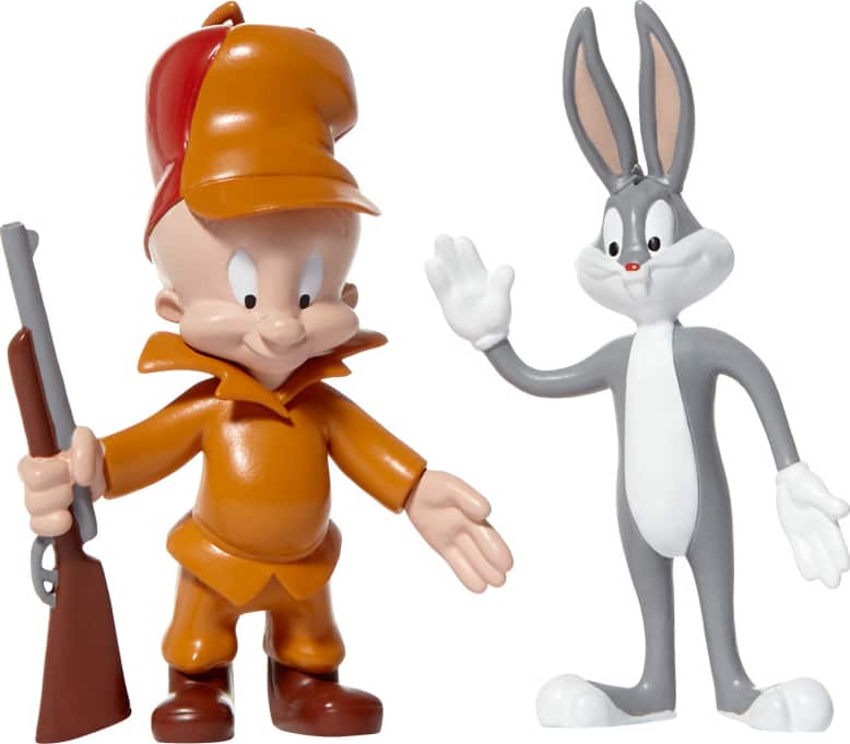 Looney Tunes - Bugs Bunny & Elmer Fudd Bendable Figure Set