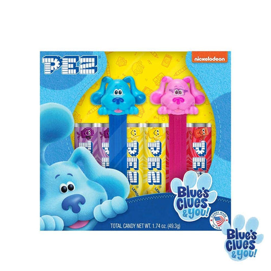 Nick Jr. Blue's Clues & You! PEZ Gift Set - Blue & Magenta (2 Dispensers & 6 PEZ Candy Refills)