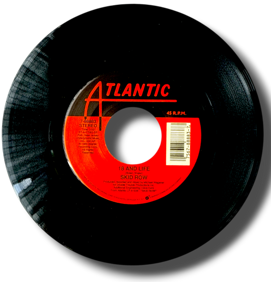 Skid Row -18 And Life / Midnight/Tornado 7" 45 rpm New & Mint