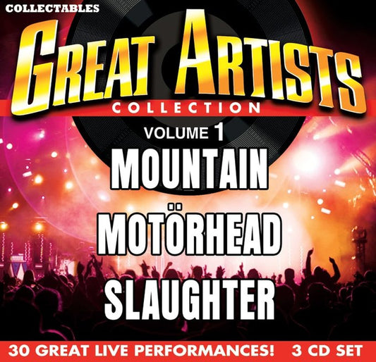 🎸 Mountain / Motörhead / Slaughter – 3-CD Live Hits Collection