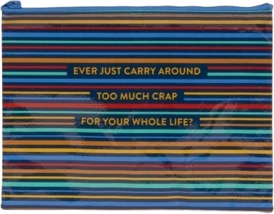 Ever Just Carry Around Too Much...Tyvek Zipper Pouch 7.25"h x 9.5"w.