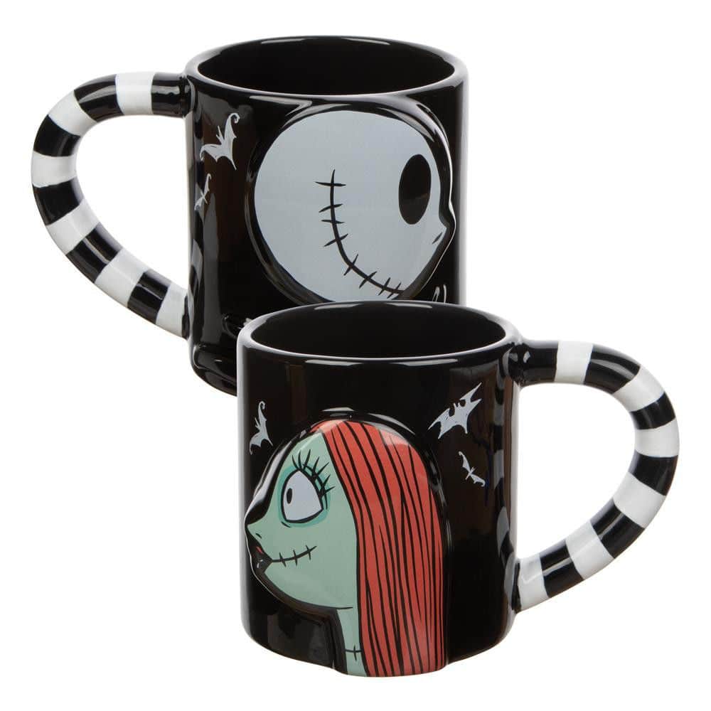 The Nightmare Before Christmas - Jack Skellington & Sally 2-Piece Ceramic Mug Set