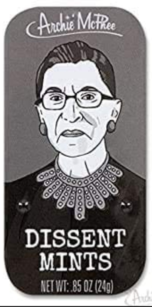 Ruth Bader Ginsburg Dissent Mints Tin – Archie McPhee RBG Feminist Gift New