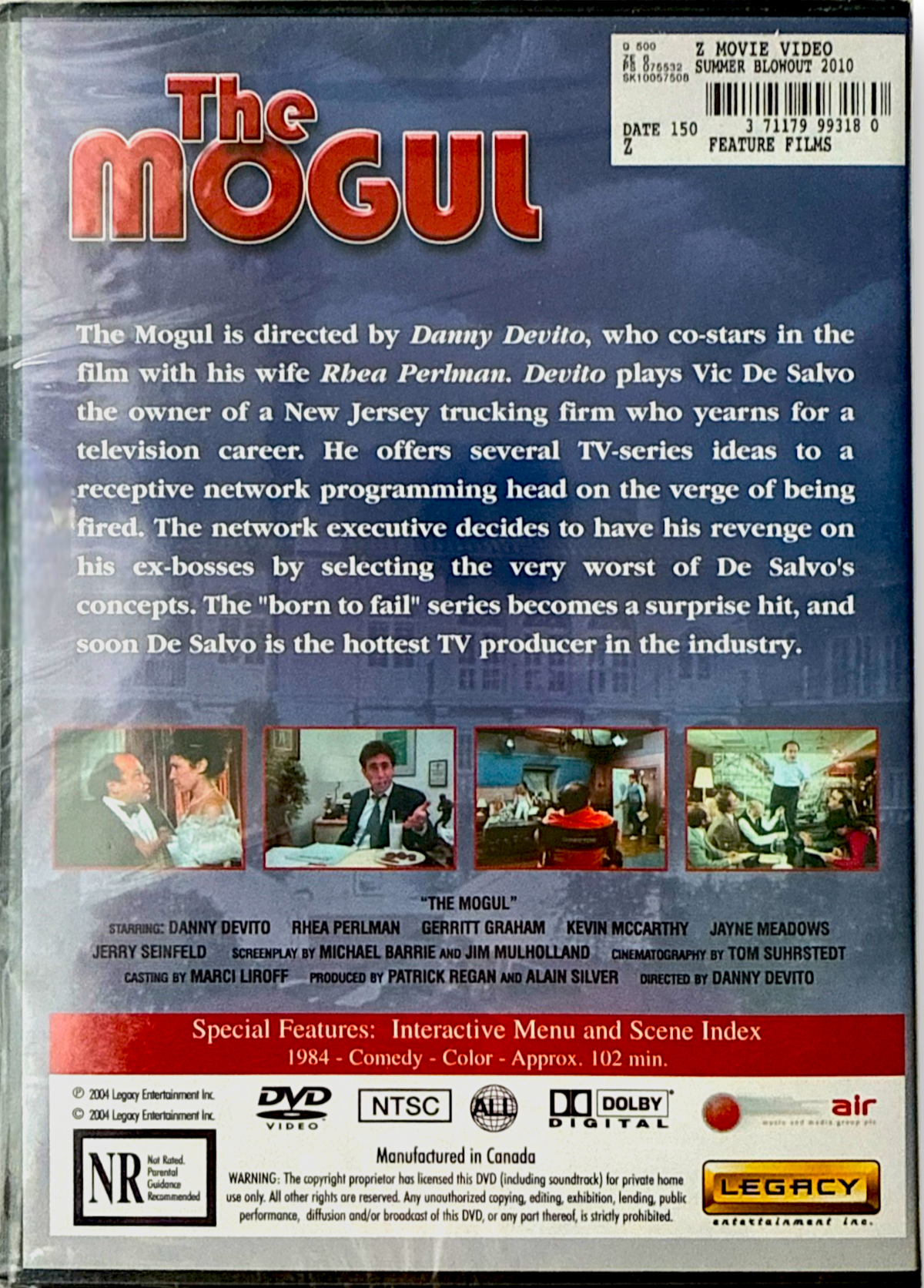 The Mogul (DVD) Danny DeVito & Rhea Perlman