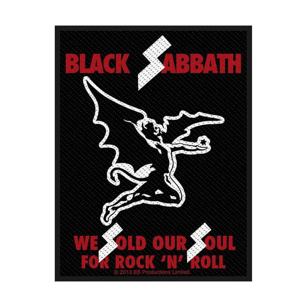 Black Sabbath - We Sold Our Souls for Rock N' Roll - Rectangular Standard Sew-On Woven Patch