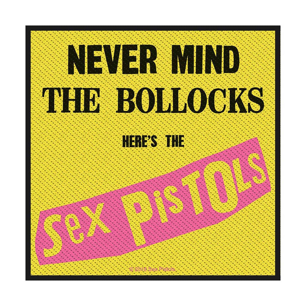 Sex Pistols - Nevermind The Bollocks - Standard Sew-On Woven Patch 3.75" in diameter