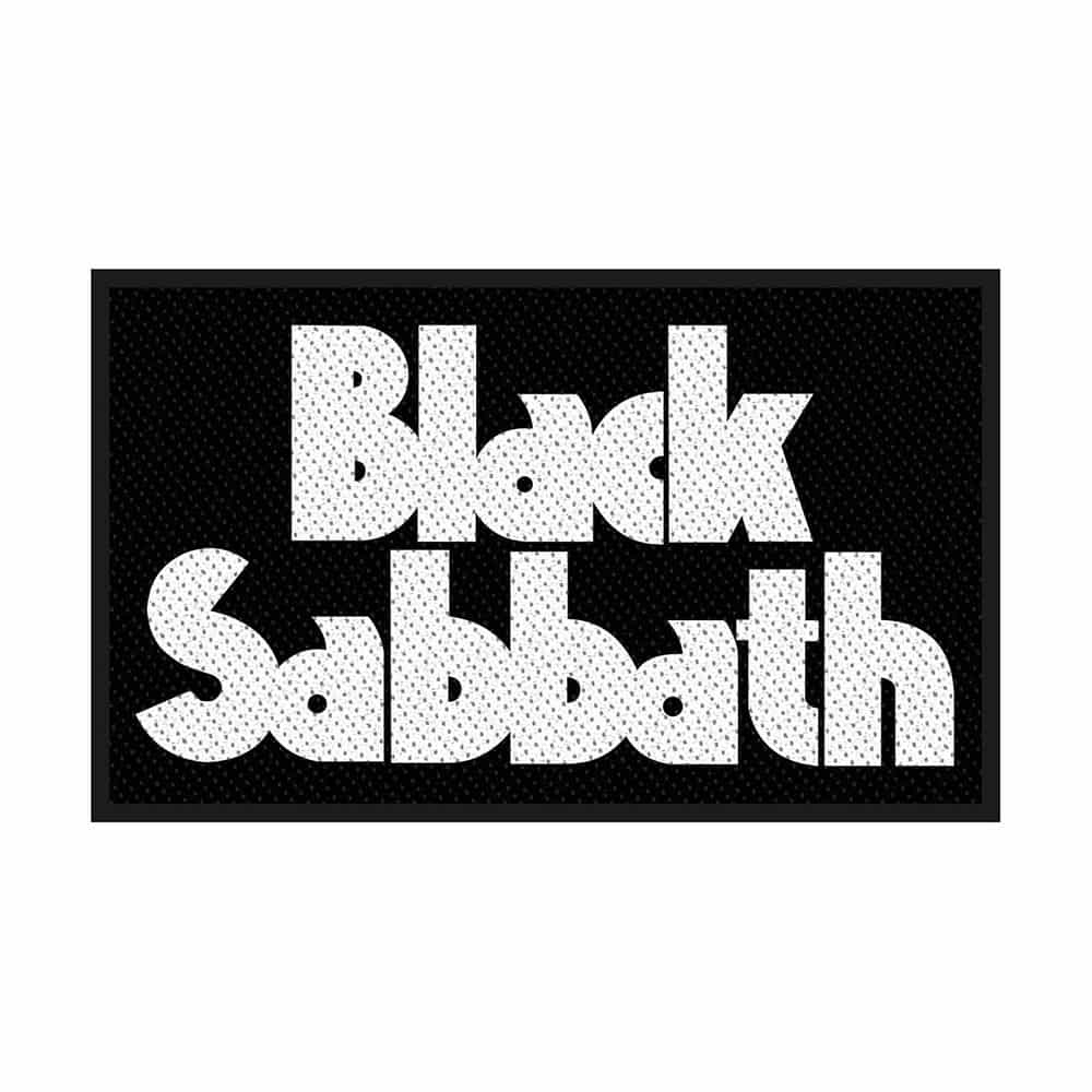 Black Sabbath - Logo Patch Black & White Imported Rock Off United Kingdom