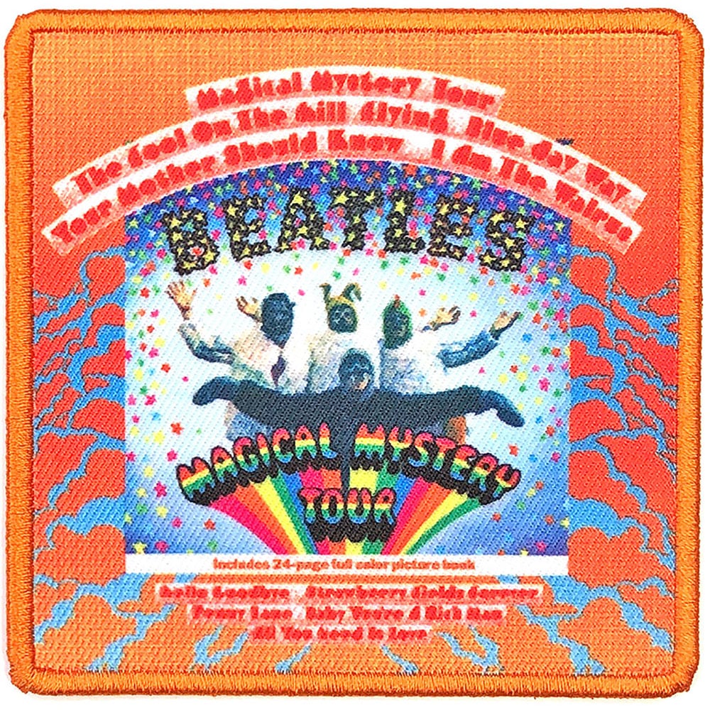 The Beatles - Magical Mystery Tour Woven Patch Sew-On Or Iron-On New