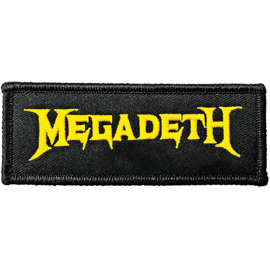 Megadeth - Logo - Rectangular Standard Iron-On Embroidered Patch