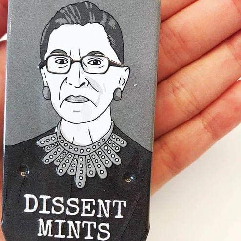 Ruth Bader Ginsburg Dissent Mints Tin – Archie McPhee RBG Feminist Gift New