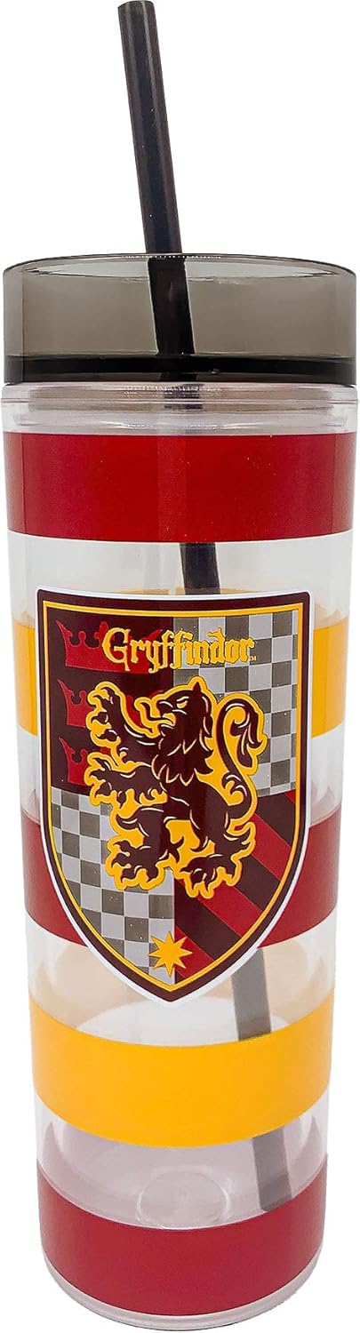 Harry potter - Gryffindor Acrylic Cup With Straw - New & Boxed Spoontiques