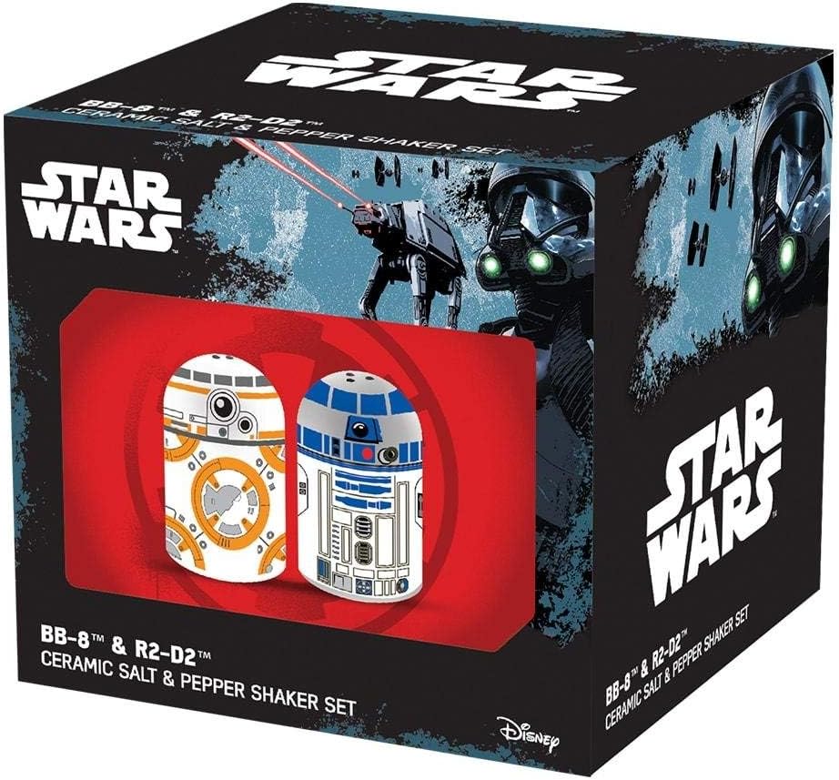 Vandor Star Wars BB-8 and R2D2 Sculpted Salt and Pepper Set