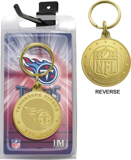 Football - Tennessee Titans Bronze Bullion Keychain