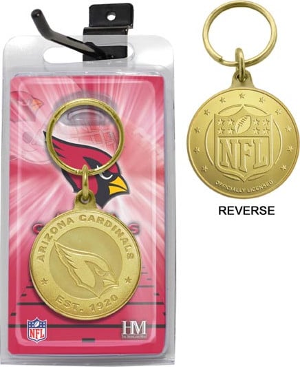 Football - Arizona Cardinals Bronze Bullion Keychain