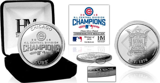 Baseball - Chicago Cubs 2016 NL Central Division Champions Silver Mint Coin