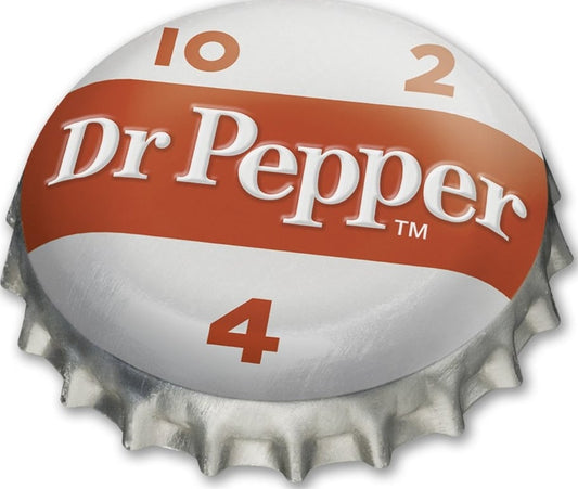 Dr Pepper. 10-2-4 Bottle Cap White Metal 14