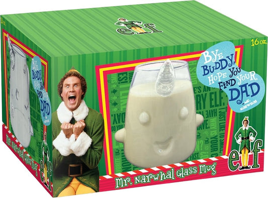 Elf The Movie - Mr. Narwhal Molded Glass Mug