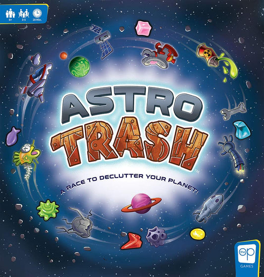 Award Winning Astro Trash Family Board Game - Fast Paced From USAOPOLY (NEW)
