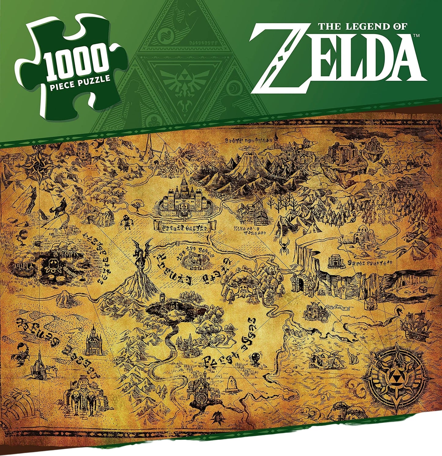 The Legend of Zelda - Hyrule Map Puzzle (1000 Pieces)