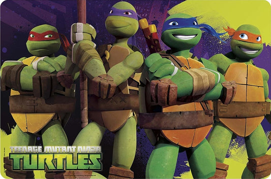 Set of 4 Teenage Mutant Ninja Turtles - New Series 17.75in Plastic Placemat