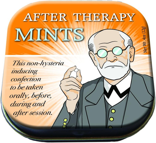 Freudian After Therapy Mints Tin – Sugar Free Kosher UPG Funny Gift New Sealed