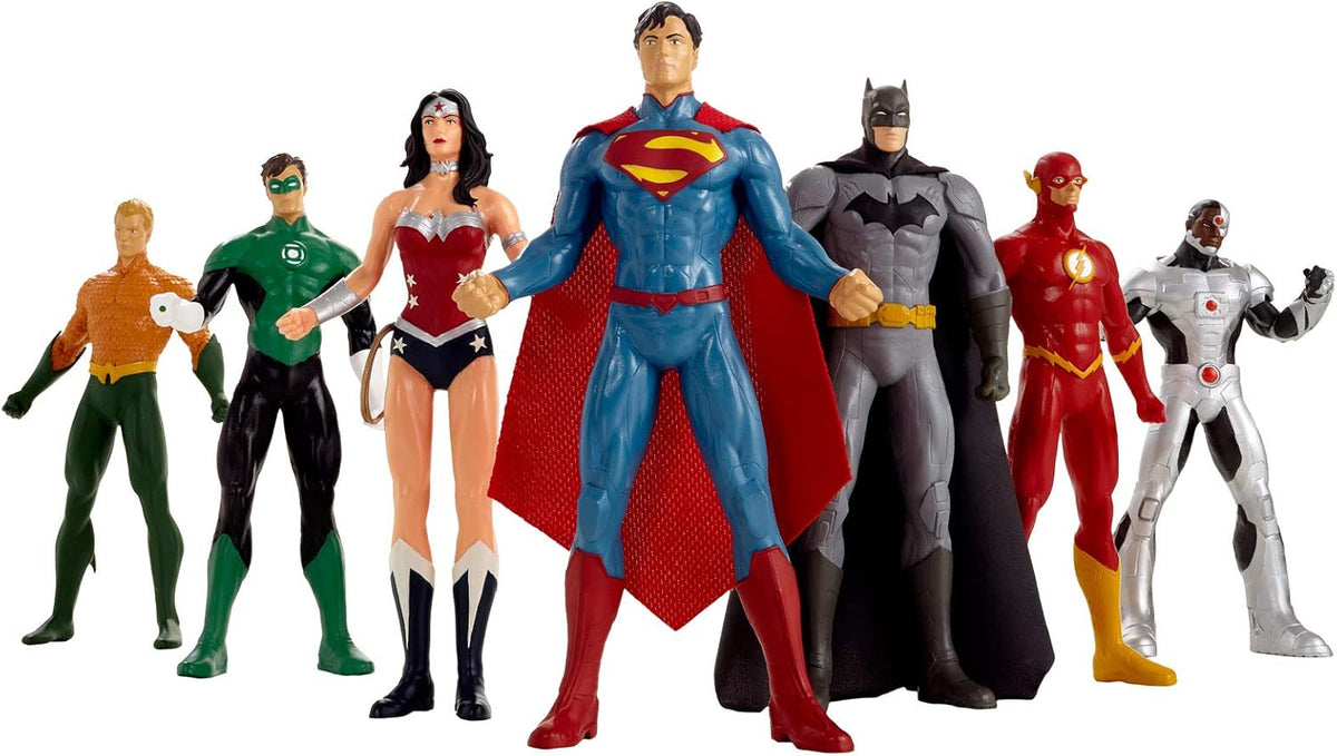 DC Comics Justice League 8" Bendable Figure Boxed Set NJ Croce DC3970 New Sealed