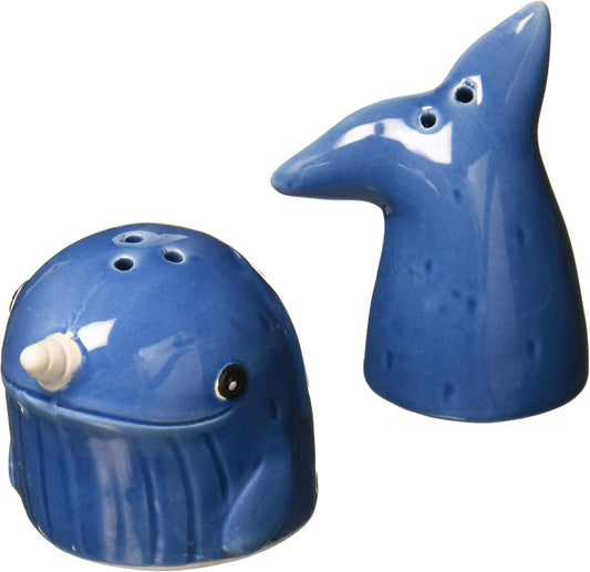 Narwhal - Salt &amp; Pepper Shakers Boston Warehouse
