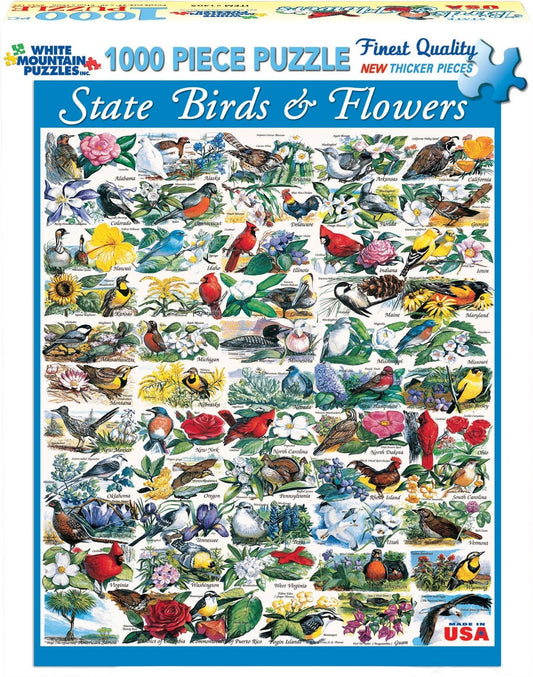 State Birds and Flowers Puzzle (1000 Pieces)