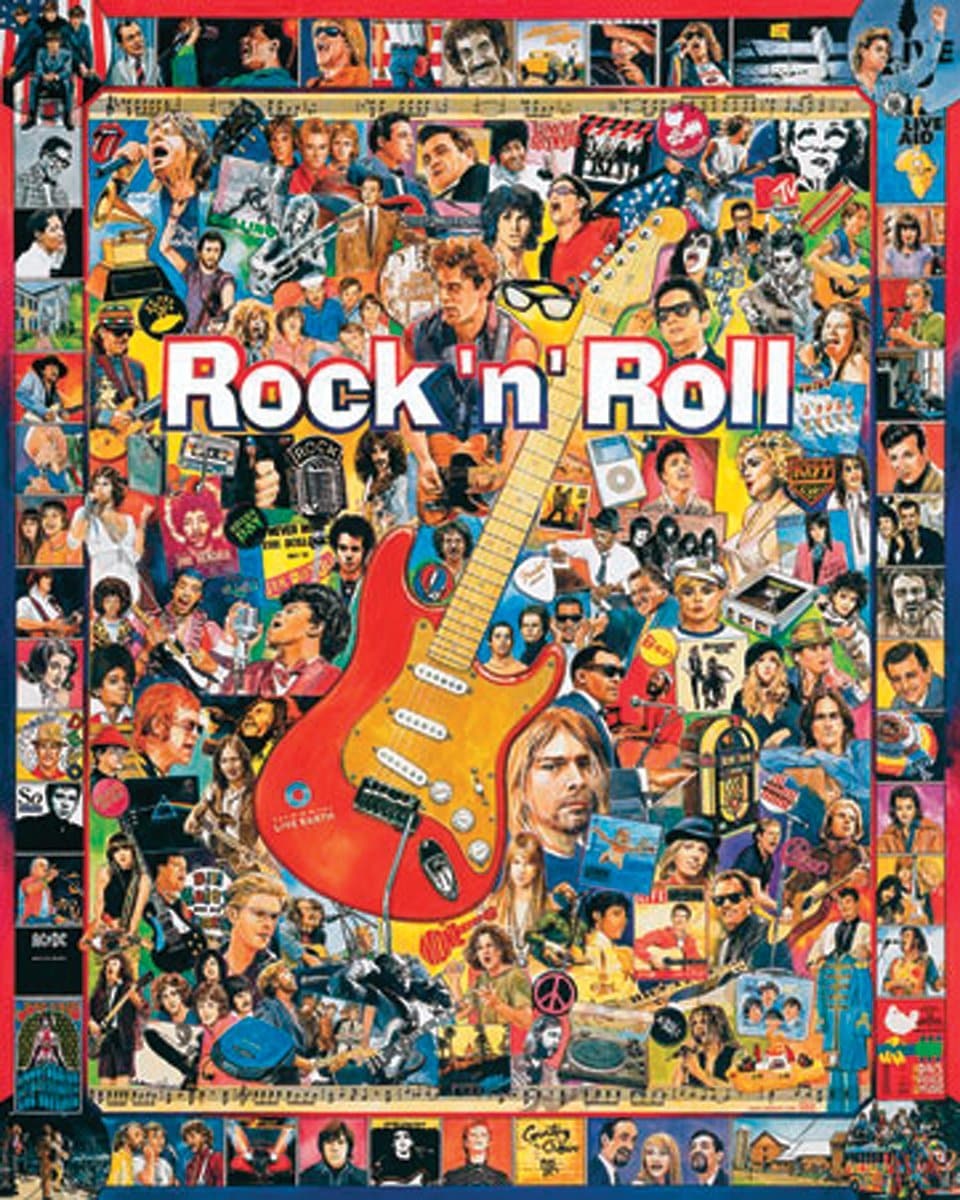 Rock & Roll - 1000 Piece Puzzle White Mountain Puzzles (New)