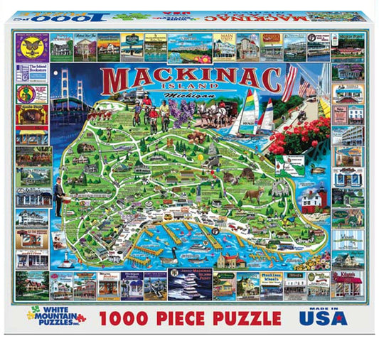 Mackinac Island Puzzle (1000 Pieces) White Mountain Puzzles (New)