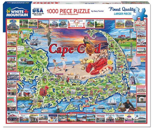 Cape Cod Puzzle (1000 Pieces) White Mountain Puzzle (NEW)