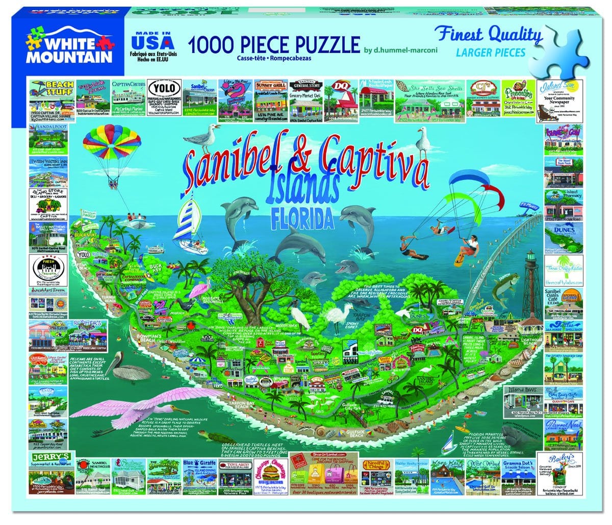 Sanibel & Captiva Islands Puzzle (1000 Pieces)White Mountain Puzzle (NEW)