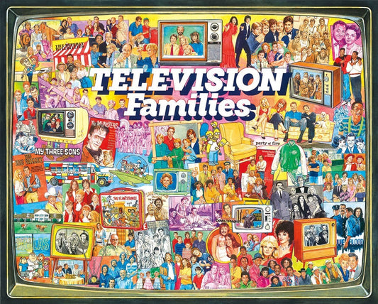 Television Families Puzzle (1000 Pieces) White Mountain Puzzles (NEW)