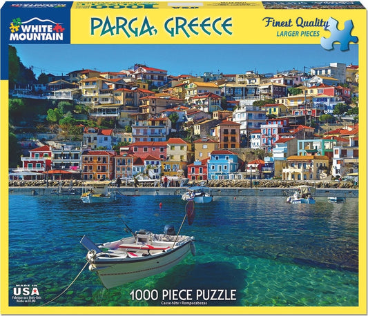 Greece Parga Puzzle (1000 Pieces) White Mountain Puzzle Co. (NEW)