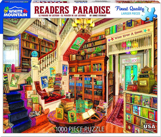 Readers Paradise - Puzzle (1000 Pieces) White Mountain Puzzle Co. (NEW)