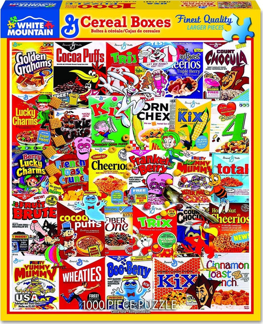 General Mills - Cereal Boxes Puzzle (1000 Pieces) White Mountain Puzzle Co. (NEW)