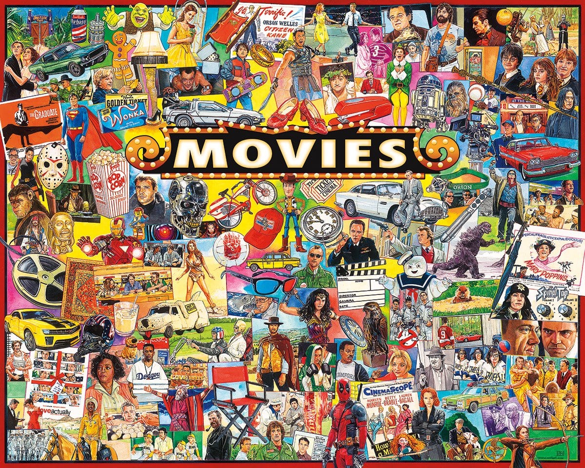 The Movies - Puzzle (1000 Pieces) White Mountain Puzzle Co. (NEW)