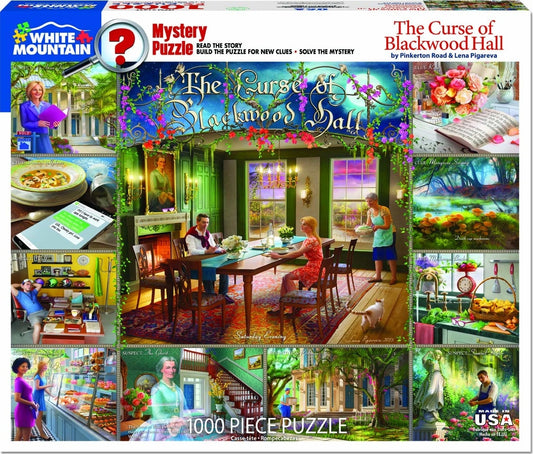 Curse of Blackwood Hall - Mystery Puzzle (1000 Pieces) White Mountain Puzzle Co. (NEW)